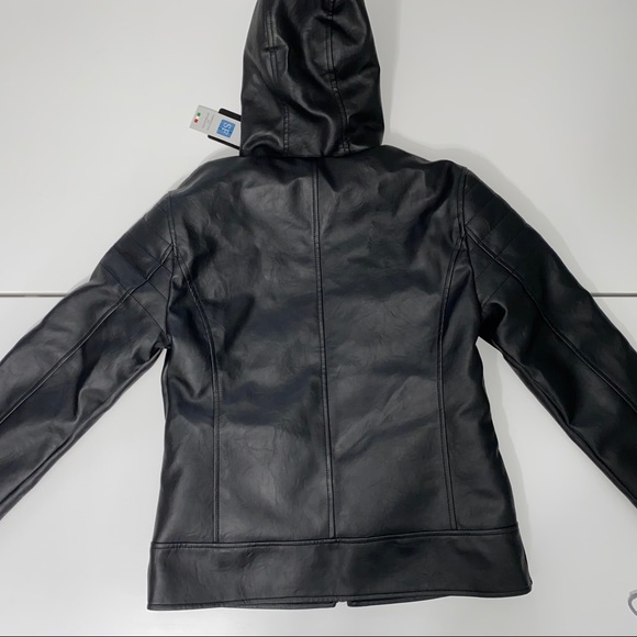 BRAND NEW REAL BLACK LEATHER JACKET MADE IN ITALY - Picture 6 of 8